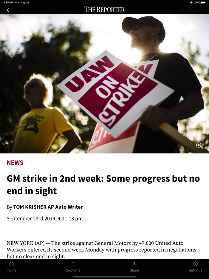 The Reporter for Mobile