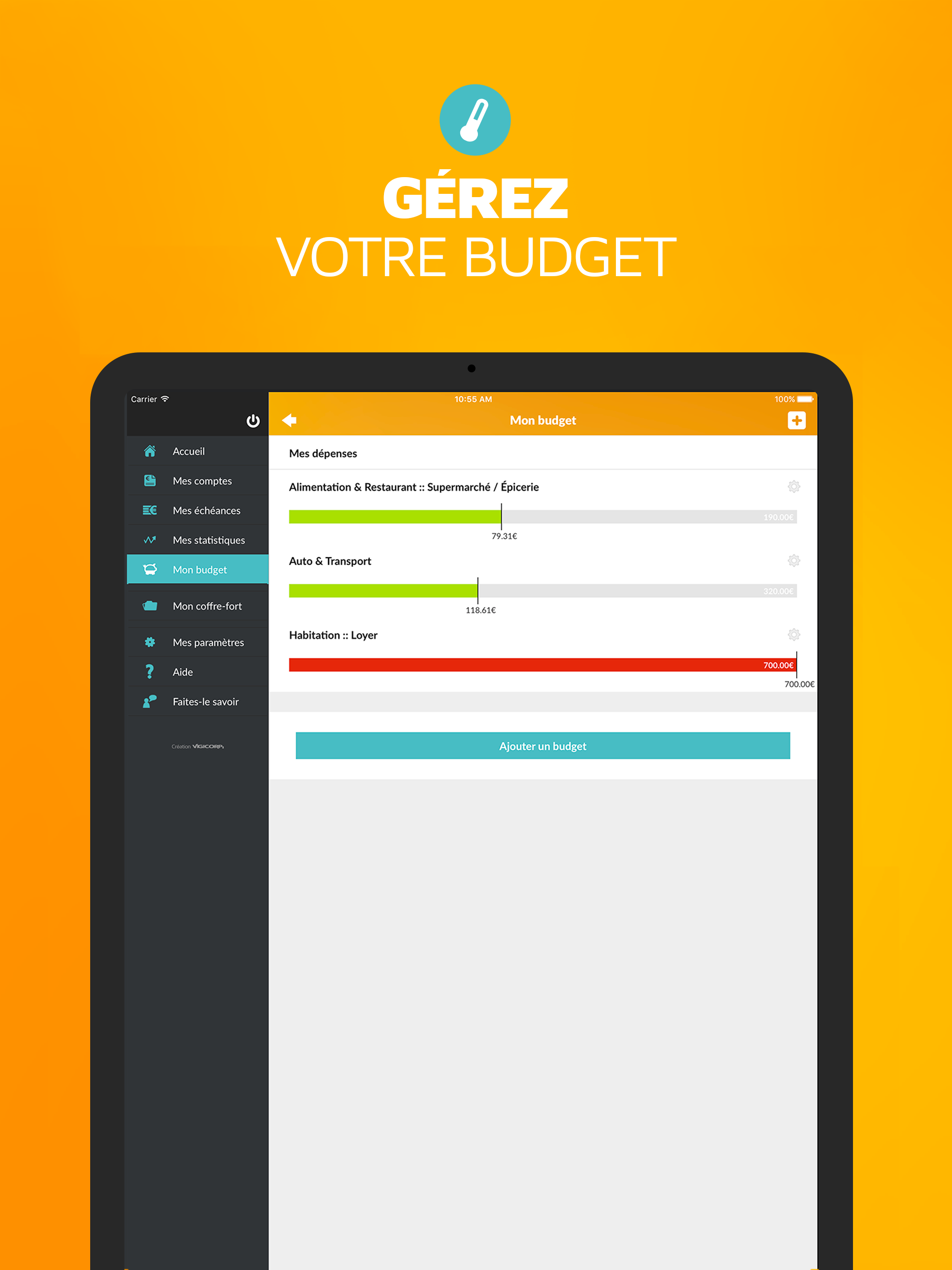 Gérer mes comptes