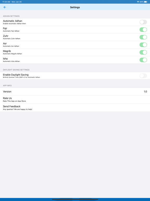 Alhidaya Croydon iPad screenshot
