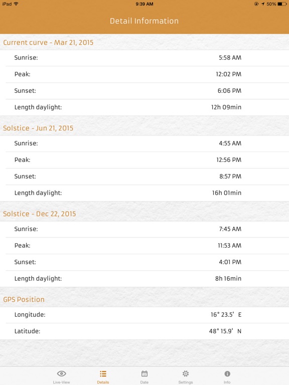 SOLight - Sun & Light iPad screenshot 3 - Business app