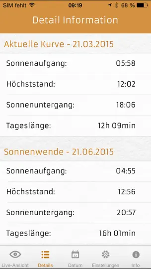 Screenshot von SOLight - Sonne Und Licht auf dem iPhone 4