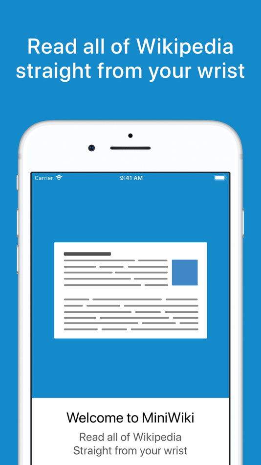 #1. MiniWiki (iOS) 由: Will Bishop