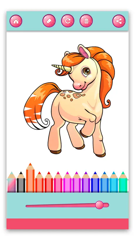 Unicorns – Pony Coloring Book