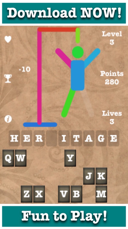 Stress Free Hangman 44k screenshot 1