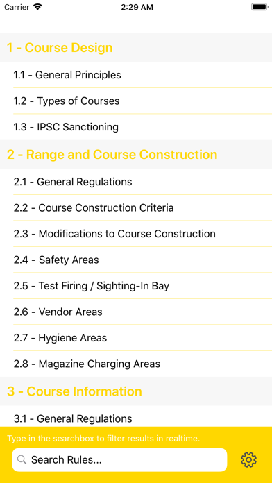 Range Officer 4 IPSC Rulebook app screenshot
