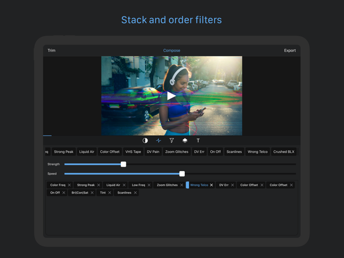 Filter Stack - Glitch Effects