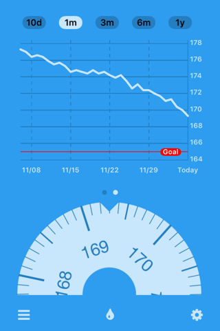 Track weight with DailyWeight - náhled