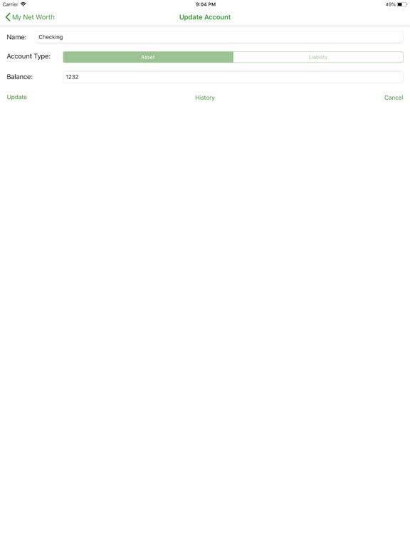 My Net Worth Cloud iPad screenshot 2 - Finance app