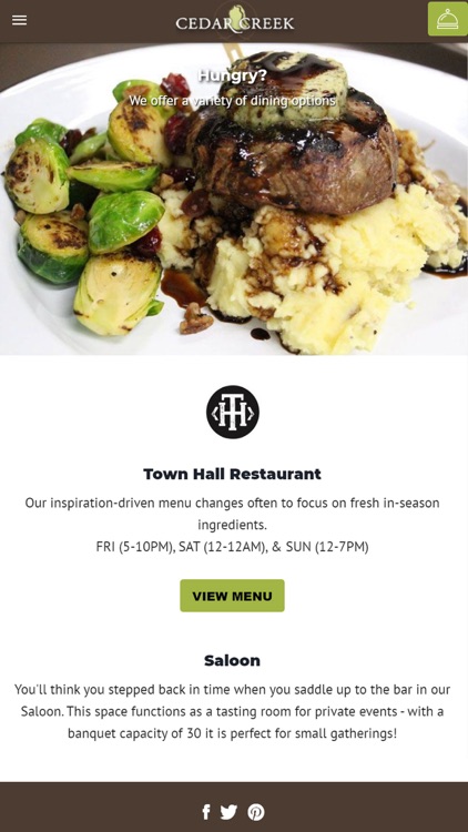 Cedar Creek Mobile App