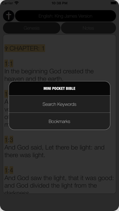 Screenshot 2 of Mini Pocket Bible App