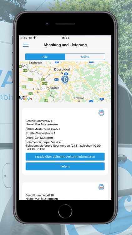 WaschMal Fahrer App