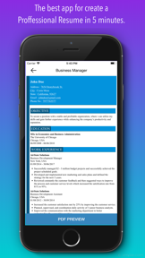 CV Builder - Resume & CV Maker screenshot