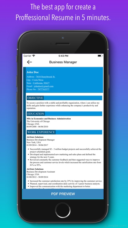 CV Builder - Resume & CV Maker