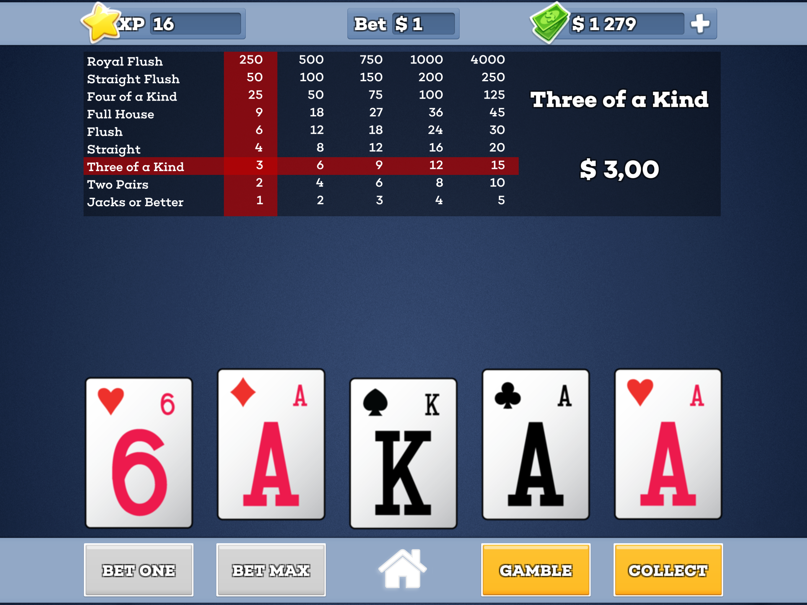 Jacks Or Better * Video Poker screenshot 6