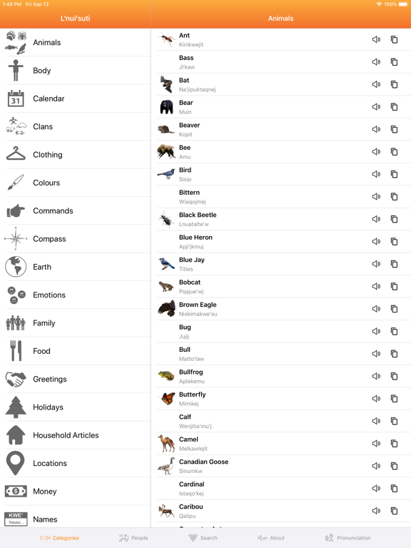 L'nui'suti iPad screenshot 1 - Education app