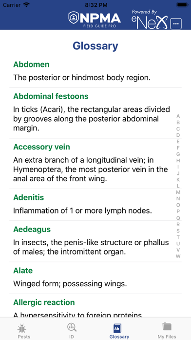 NPMA Field Guide PRO Screenshot