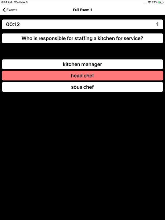 Screenshot #4 for Culinary Arts Exam Prep