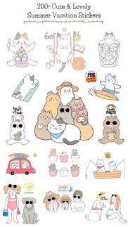 How to cancel & delete summer & vacation cute sticker 1