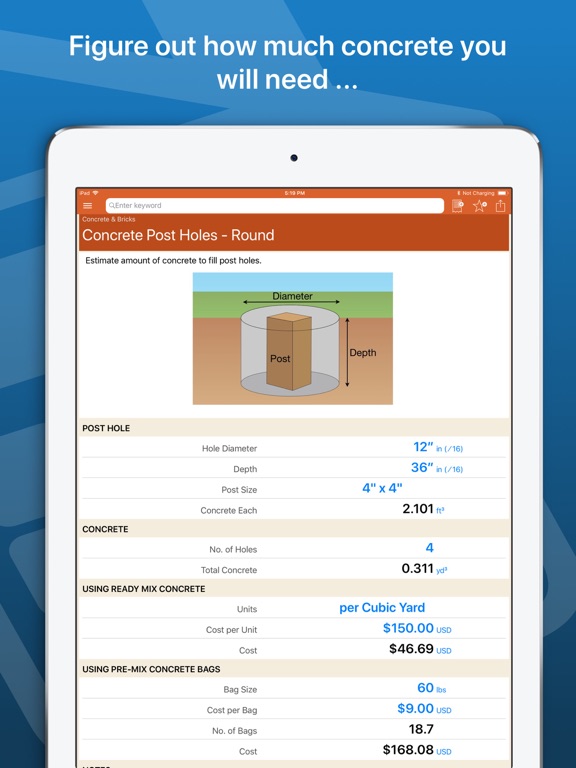 Screenshot #5 pour Home Improvement Calcs