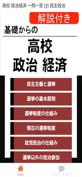 Game screenshot 高校 政経 一問一答(2) 【民主政治】 mod apk