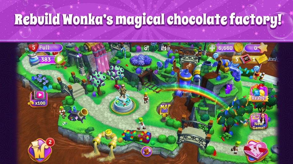#1. Wonka's World of Candy Match 3 (iOS) Bởi: Zynga Inc.
