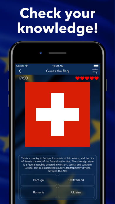 Countries of Europe Flags Quiz screenshot 3