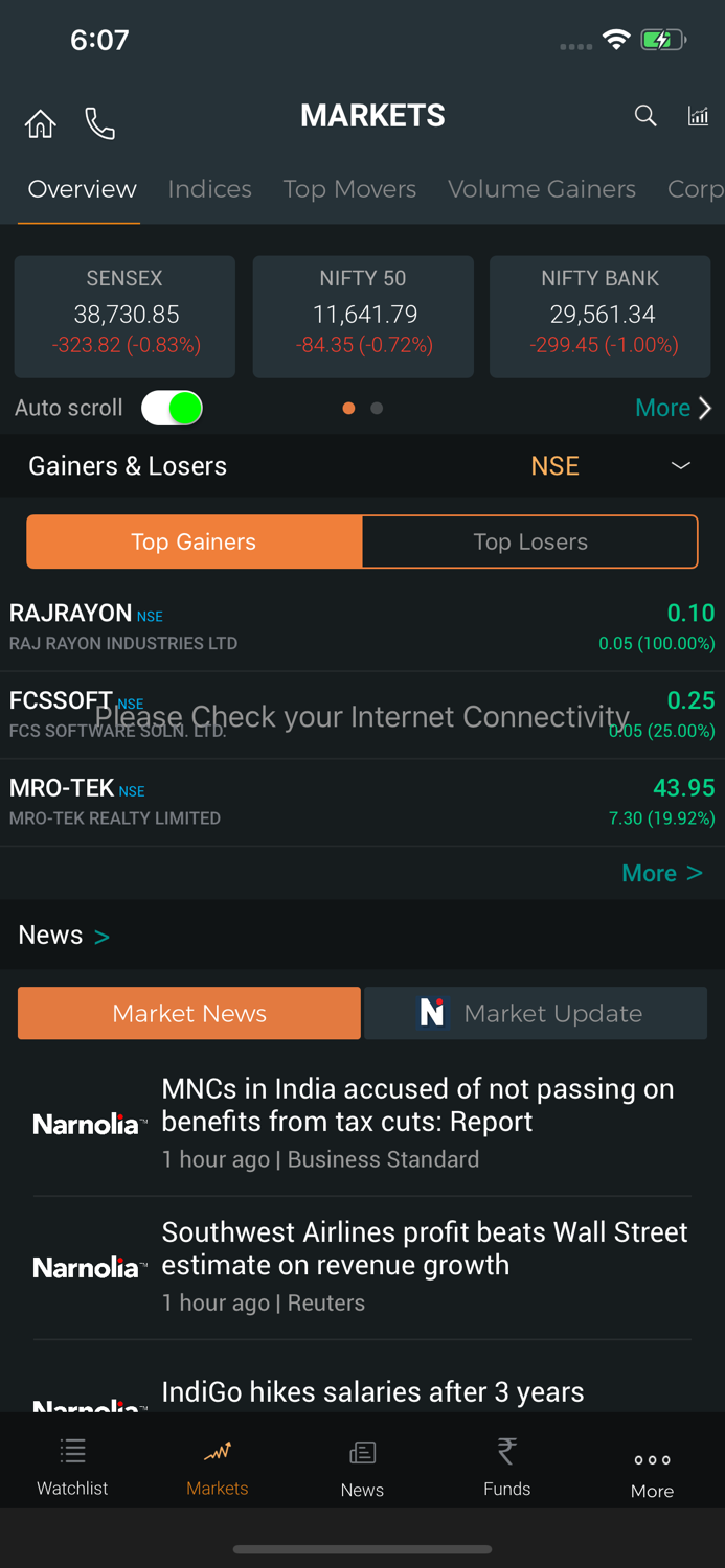 Narnolia Mobile Share Trading