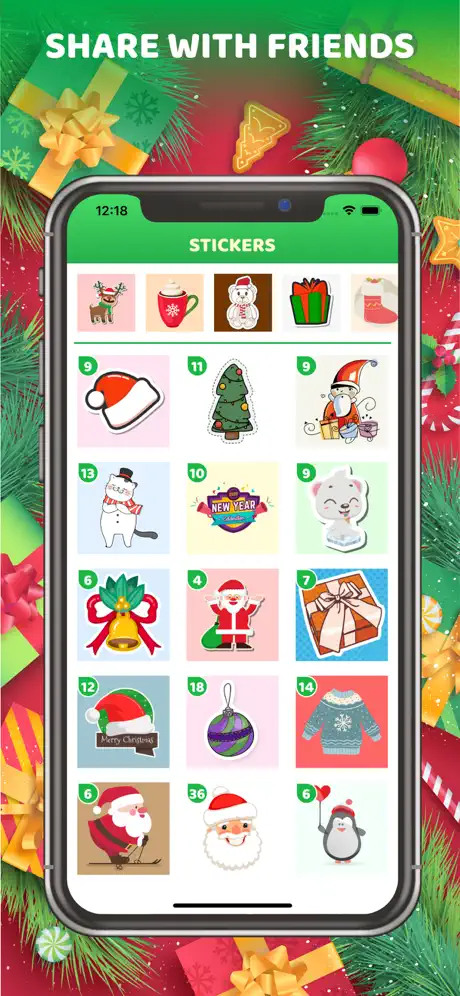 Christmas Stickers Emoji 2022