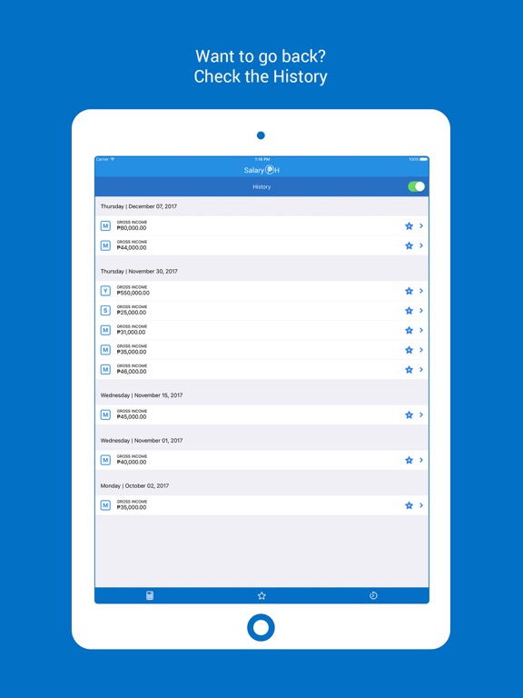 Salary PH - Salary Calculator iPad screenshot