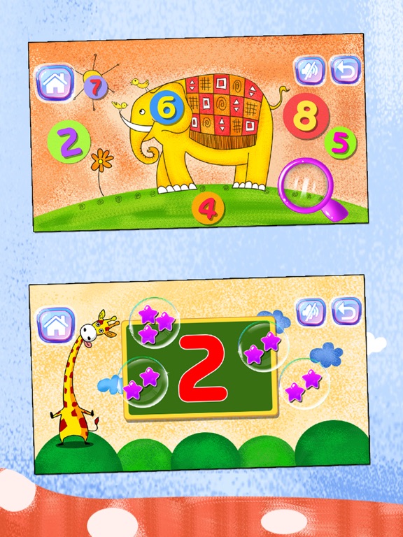 Simple numbers learning game iPad screenshot 4 - Education app
