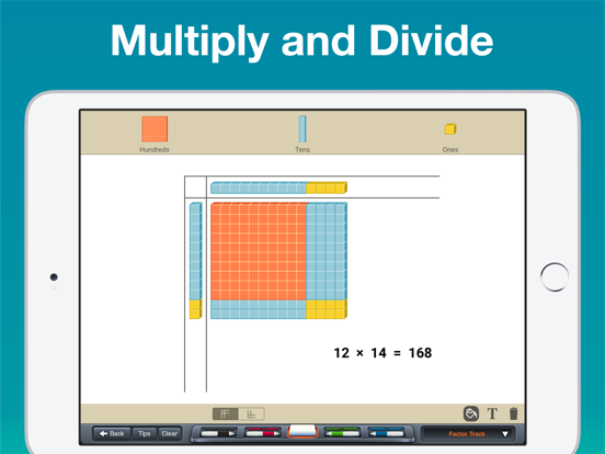 Base Ten Blocks Manipulative iPad screenshot 5 - Education app