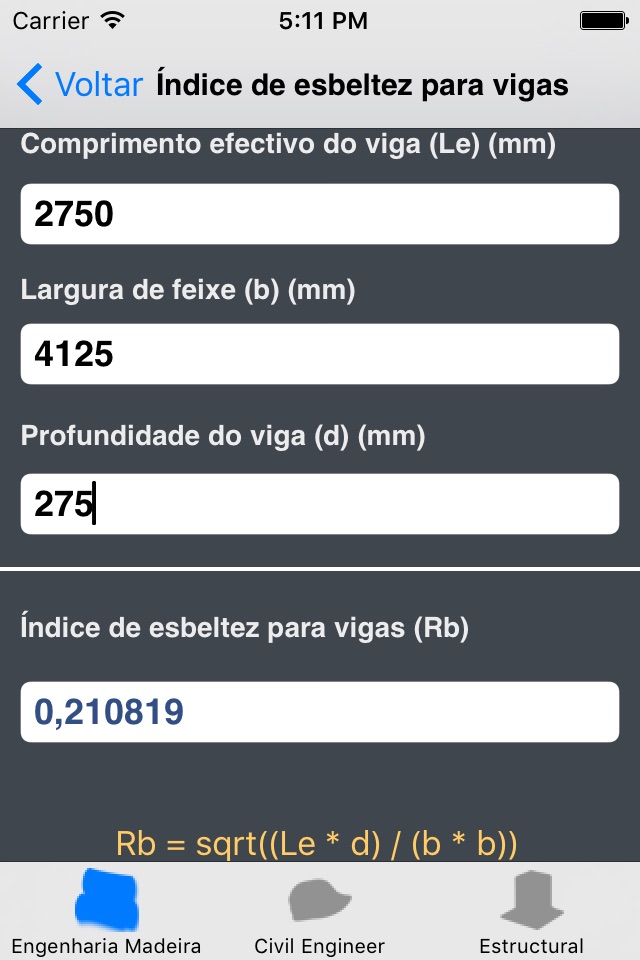 Timber Engineering Calculator screenshot 3