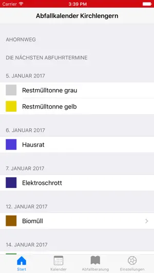 Abfallkalender Kirchlengern screenshot 1