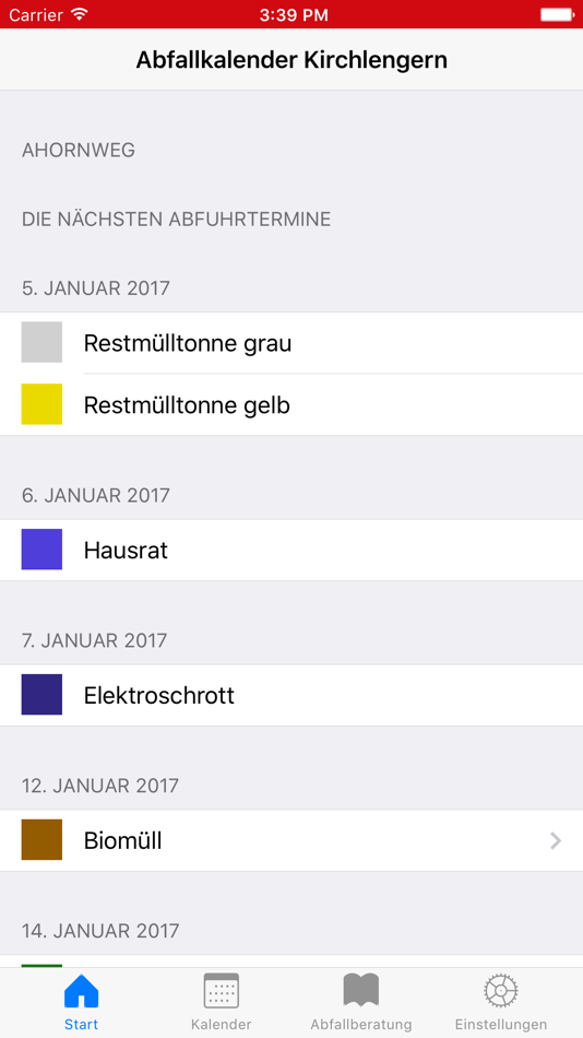 #1. Abfallkalender Kirchlengern (iOS) 由: hoch 5 GmbH & Co. KG