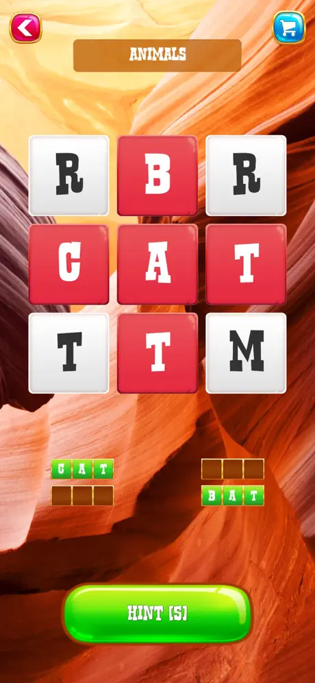 Word Canyon: Calm and Relaxing