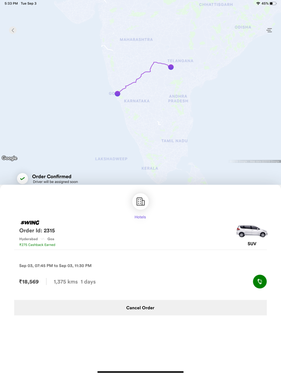 Zyppys iPad screenshot 6 - Travel app