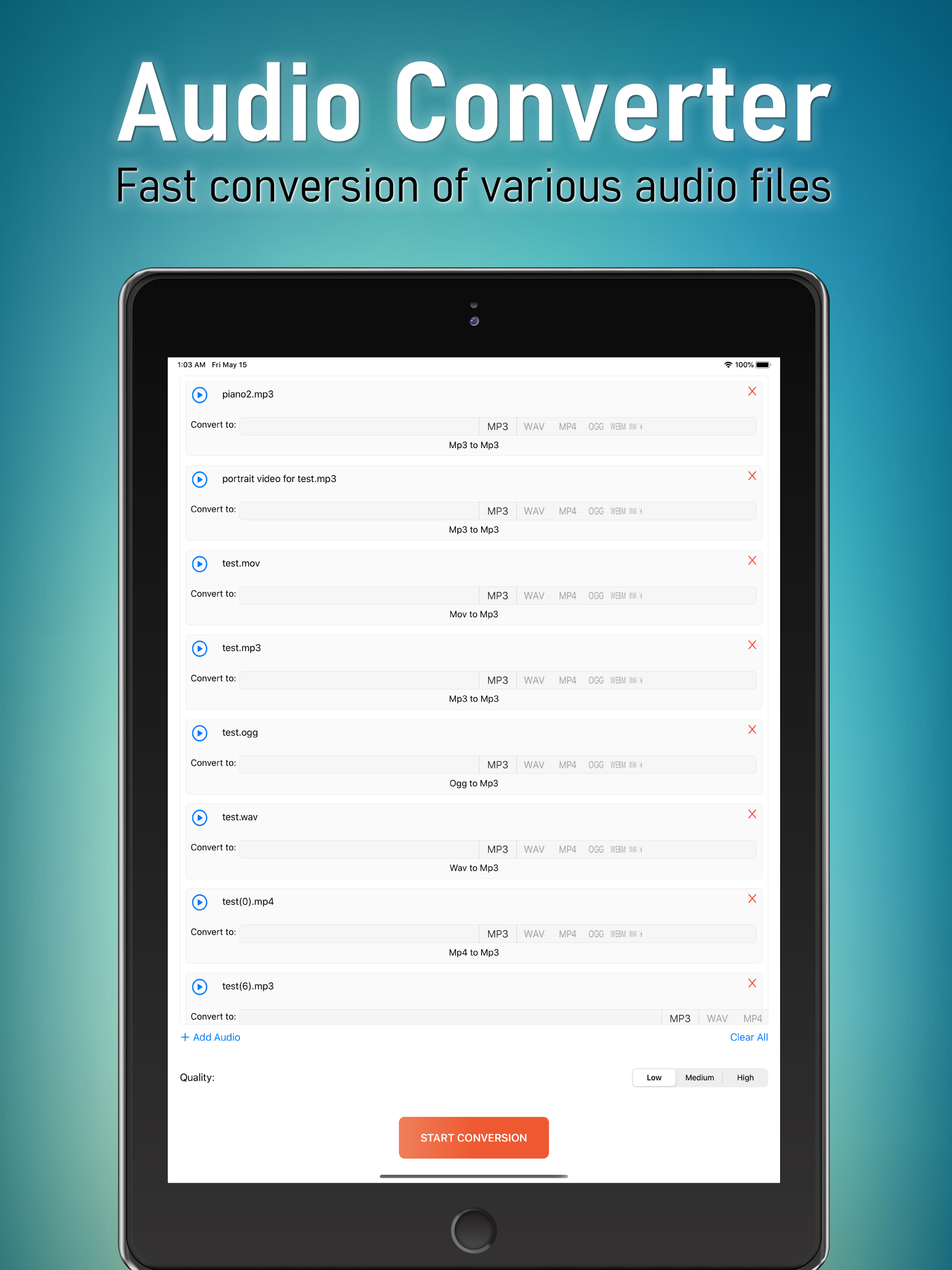 Audio Converter - Convert MP3 screenshot 4