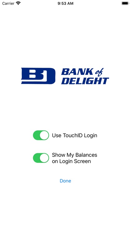 Bank of Delight Mobile Banking