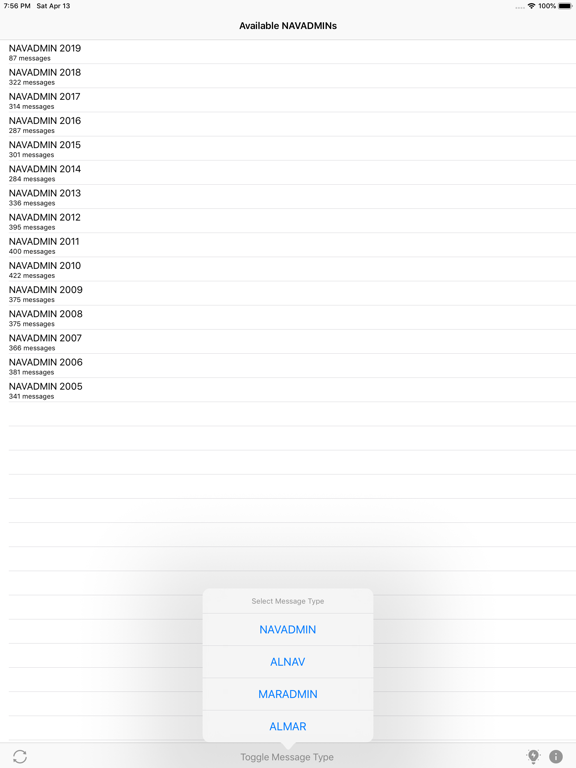 NAVADMIN Viewer iPad screenshot 5 - Reference app