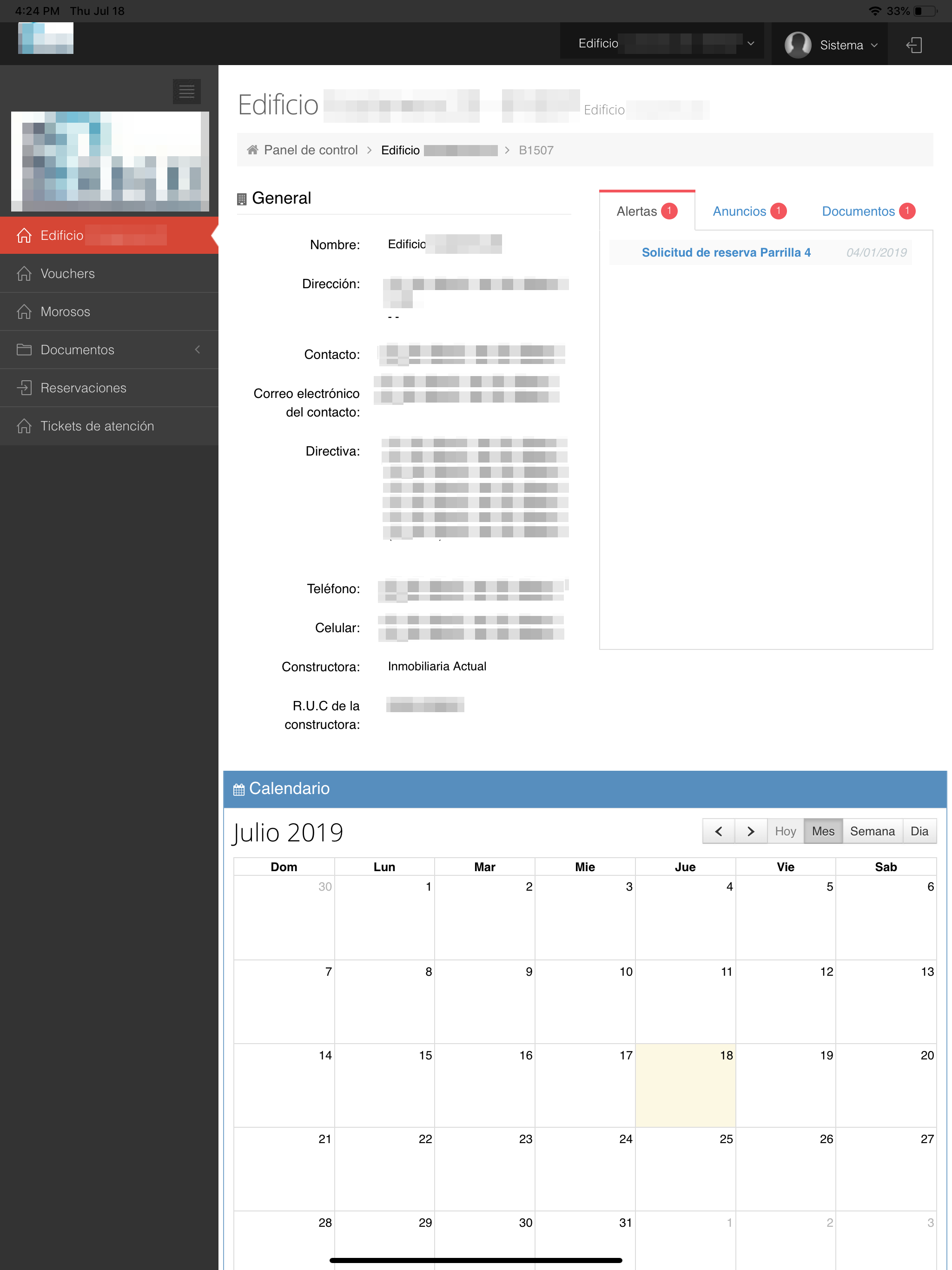 MarfaPeru Admin. de edificios screenshot 5