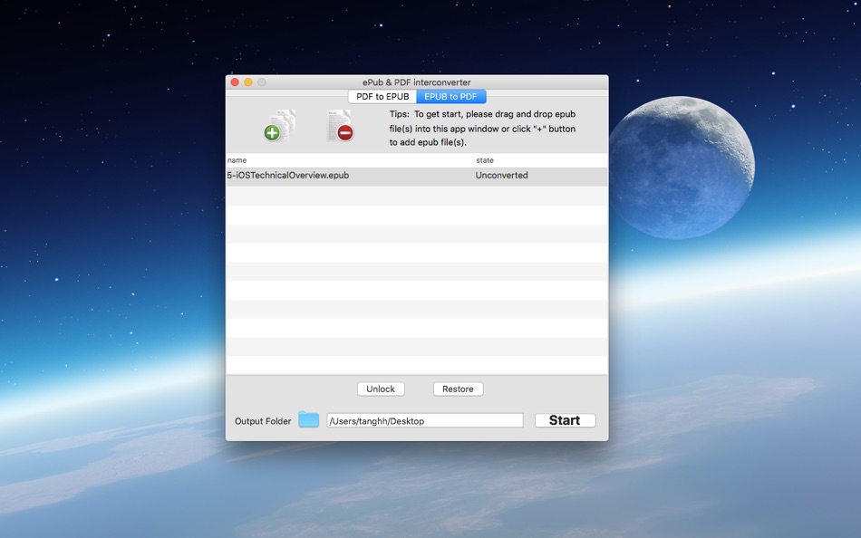 #2. EPUB & PDF interconverter (macOS) 由: 跃军 龚