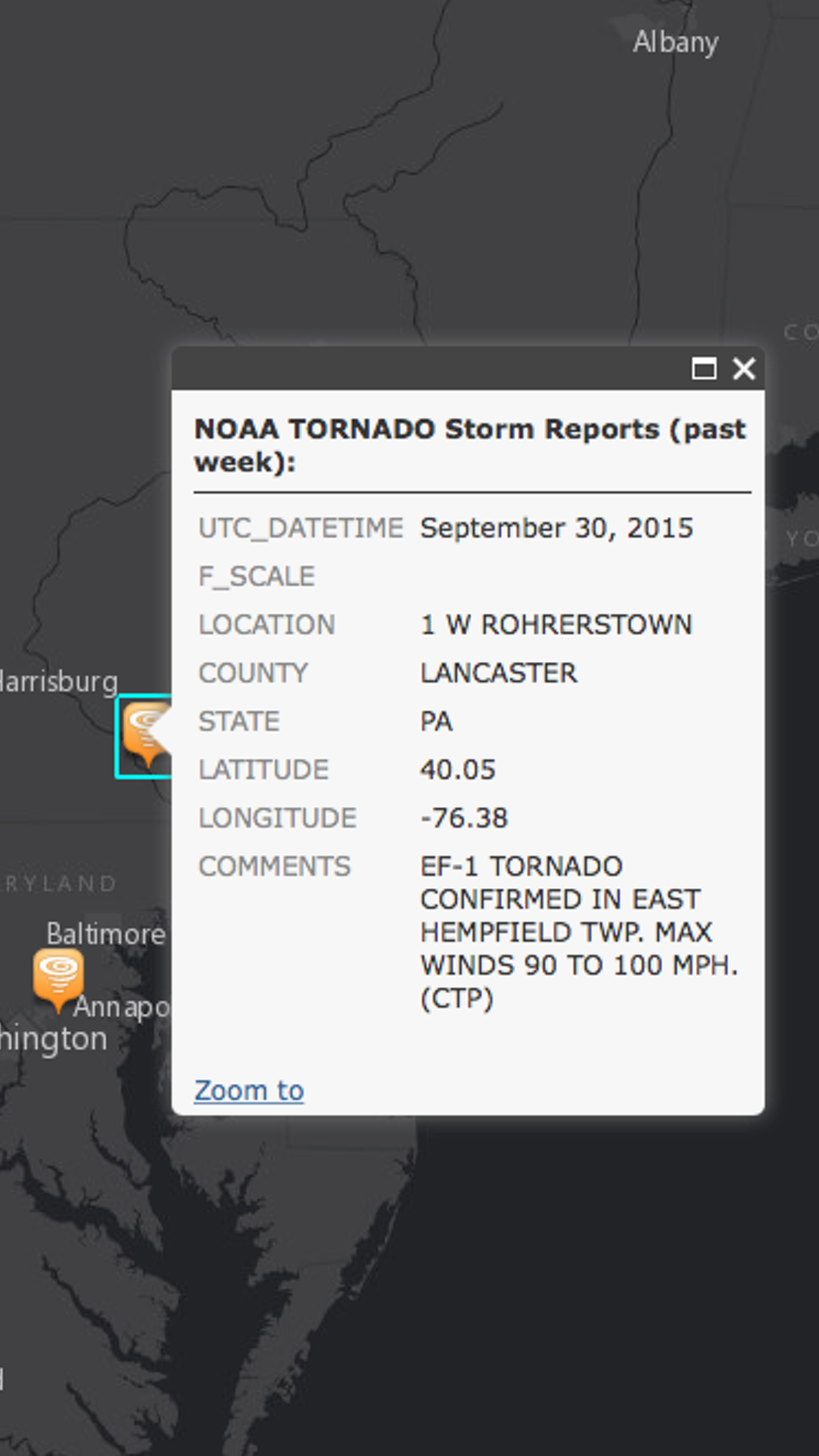 US Weather Storm Reports