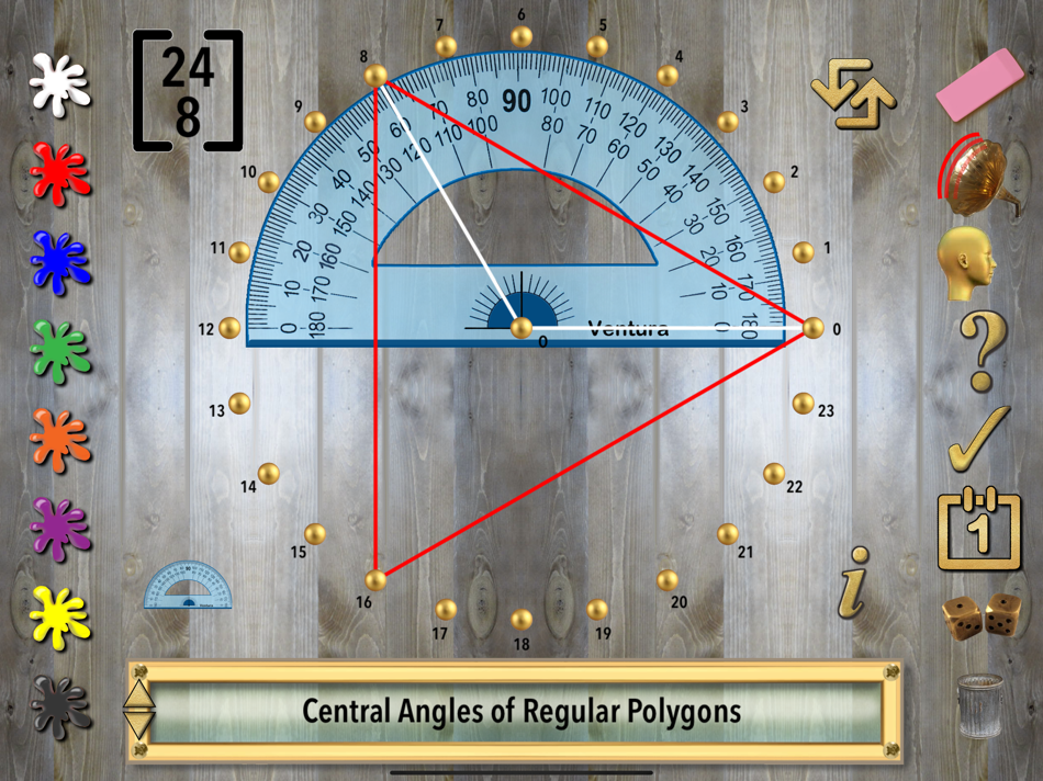 #4. Circular Geoboard (iOS) 由: Ventura Educational Systems