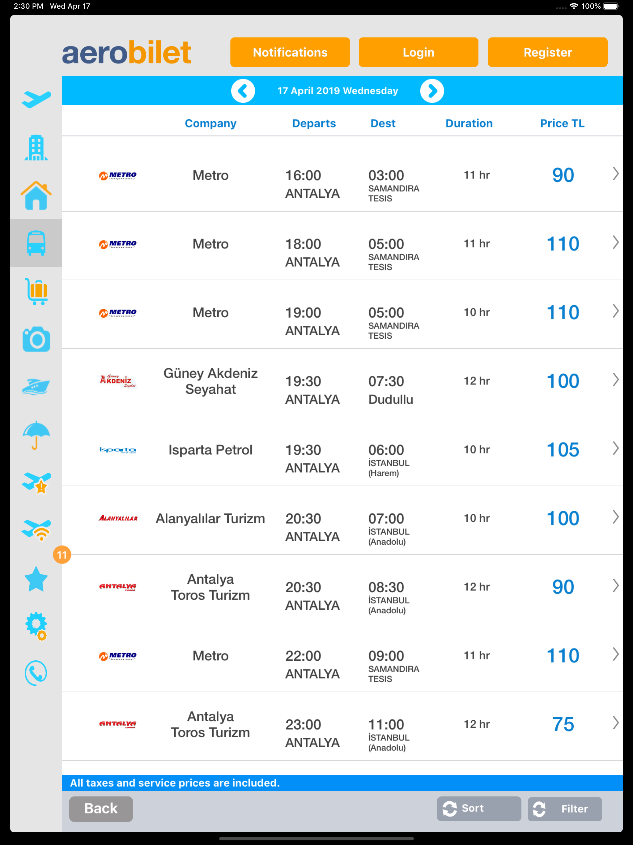 Aerobilet - Flights, Hotels