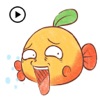 Animated Funny Orange Fish
