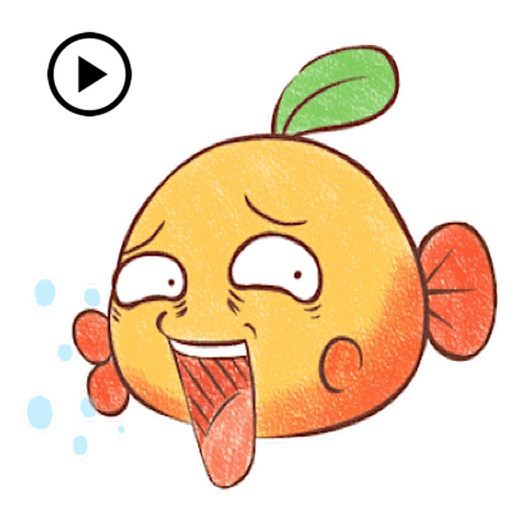 Animated Funny Orange Fish icon