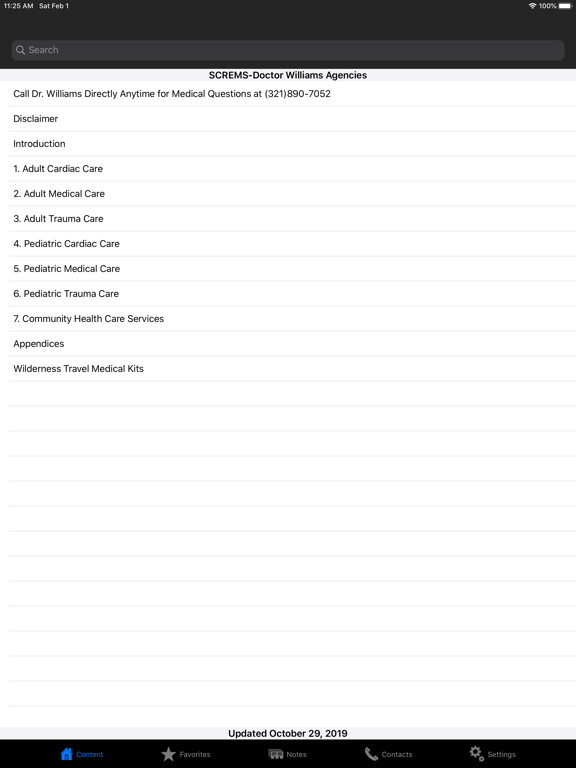 Space Coast Regional EMS iPad screenshot 2 - Medical app