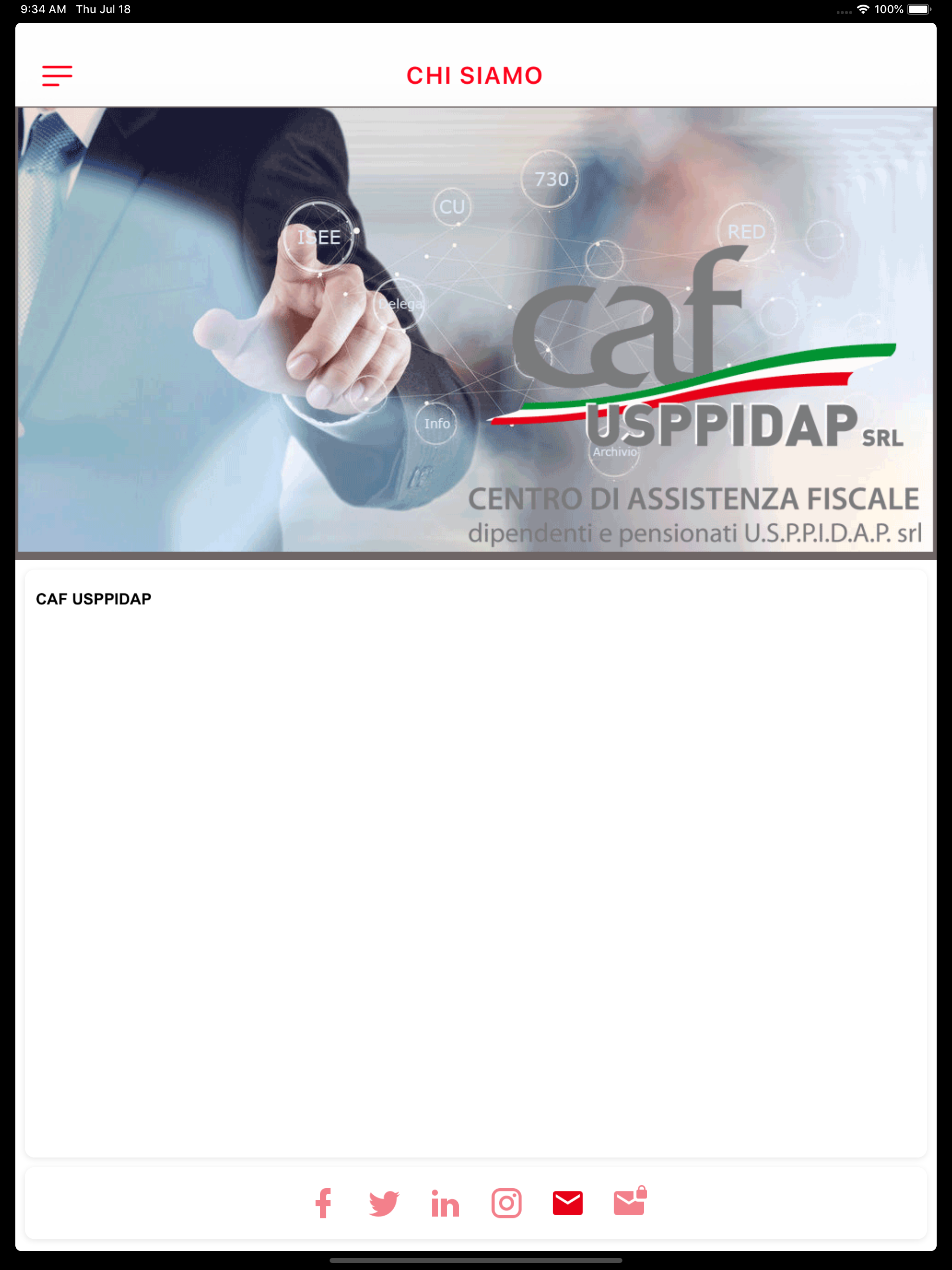 CAF USPPIDAP APP