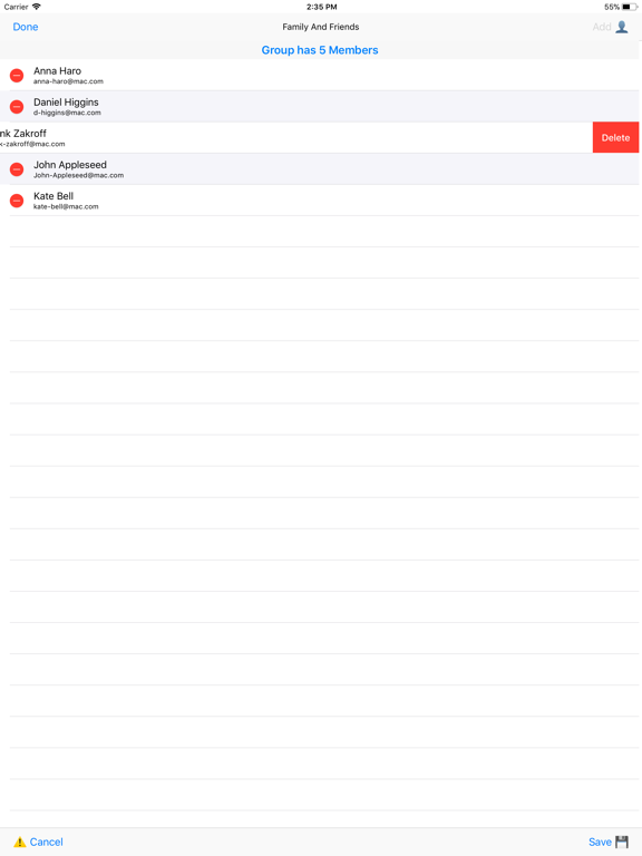 Screenshot #6 pour Groups - EmailGroups