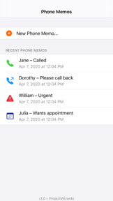 Phone Memos screenshot